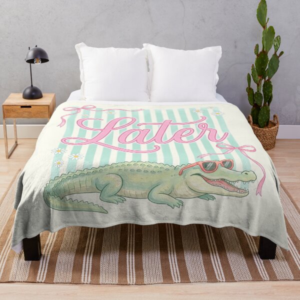 Item preview, Later Gator — Whimsical Script & Alligator Art designed and sold by FrescoDesign.
