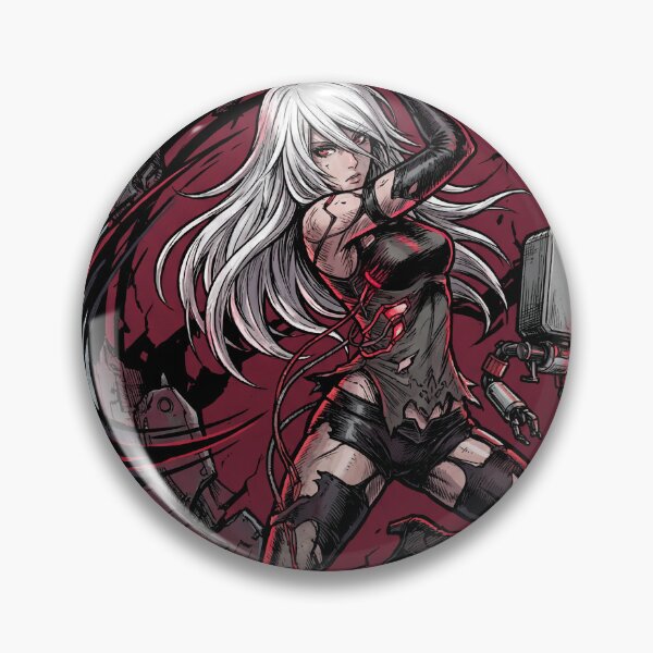 Item preview, NieR Automata A2 Wild Long Hair Velvet Midriff Cloth Art designed and sold by Senpaiwaves.