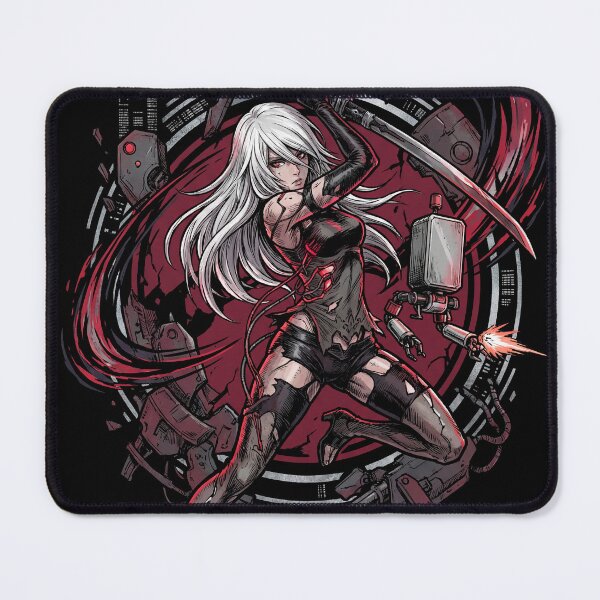 Item preview, NieR Automata A2 Wild Long Hair Velvet Midriff Cloth Art designed and sold by Senpaiwaves.