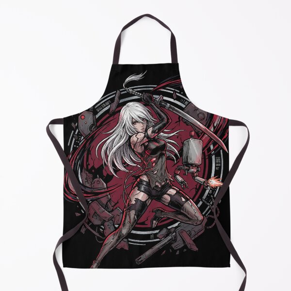 Item preview, NieR Automata A2 Wild Long Hair Velvet Midriff Cloth Art designed and sold by Senpaiwaves.