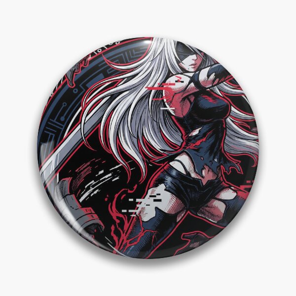 Item preview, NieR Automata A2 Wild Long Hair Velvet Midriff Cloth Art designed and sold by Senpaiwaves.