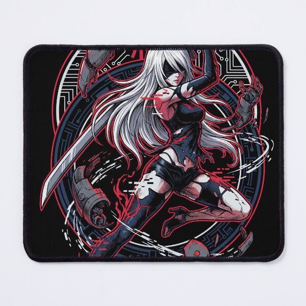 Item preview, NieR Automata A2 Wild Long Hair Velvet Midriff Cloth Art designed and sold by Senpaiwaves.