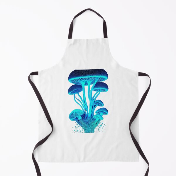 Item preview, Luminescent mushrooms glowing in the of rainforest. Fantasy magic mushrooms in neon light designed and sold by ArtEventET.