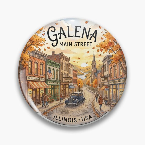 Item preview, galena illinois usa sticker designed and sold by designerr23 ⭐⭐⭐⭐⭐.