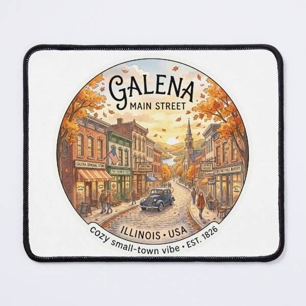Item preview, galena illinois usa sticker designed and sold by designerr23 ⭐⭐⭐⭐⭐.