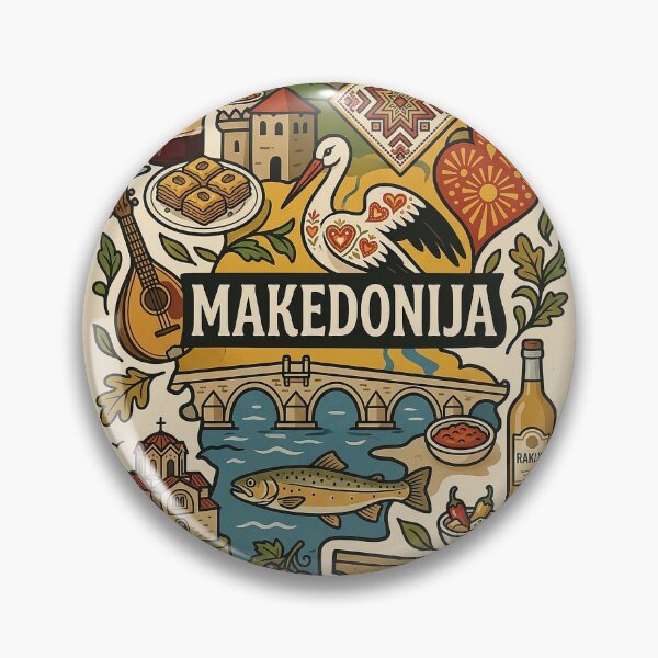 Item preview, Makedonija — Icons of a Nation designed and sold by FlatlineArtCo.
