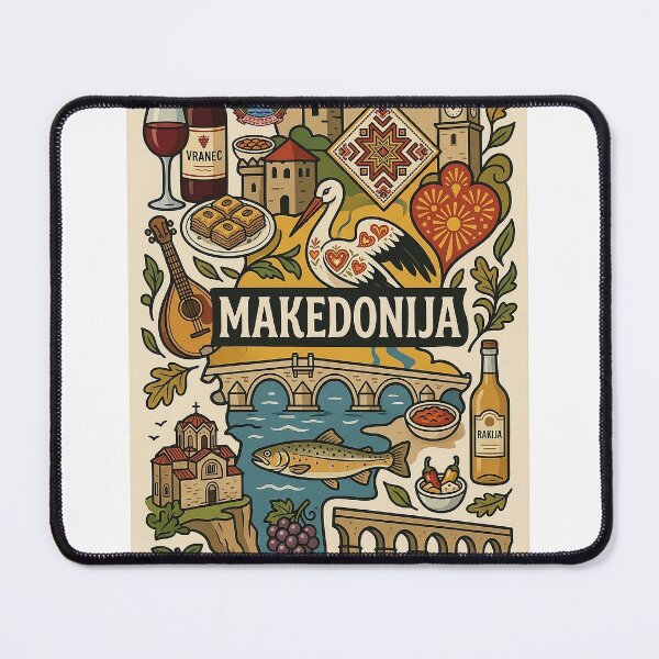 Item preview, Makedonija — Icons of a Nation designed and sold by FlatlineArtCo.