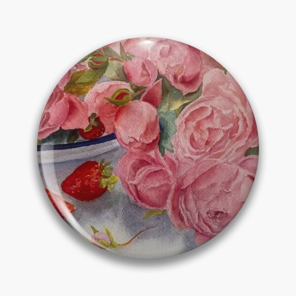 Artikelvorschau, ROSEN UND ERDBEEREN entworfen und verkauft von Beatrice Cloake Art.