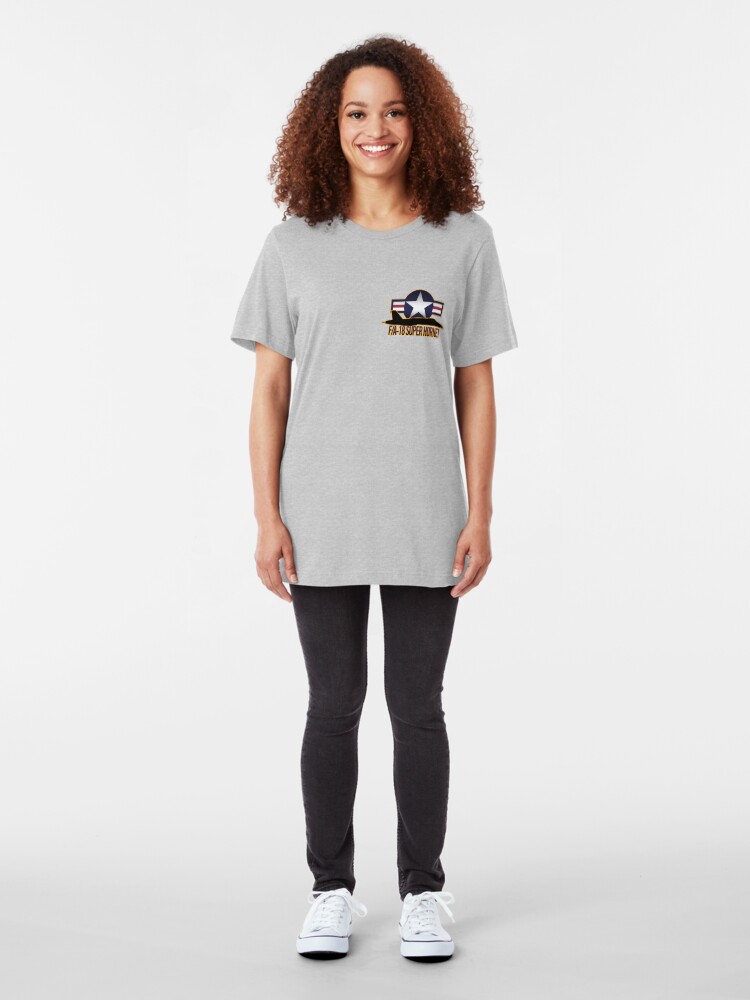 Alternate view of F/A-18 Super Hornet Slim Fit T-Shirt