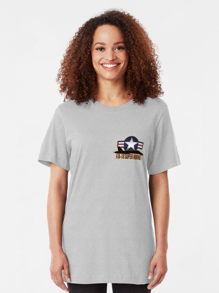 Alternate view of F/A-18 Super Hornet Slim Fit T-Shirt