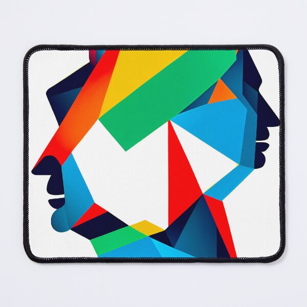 Item preview, Illustration of abstract human head. Two abstract human profiles. Symbol of therapy, coaching, psychology. Mental health logo. designed and sold by ArtEventET.