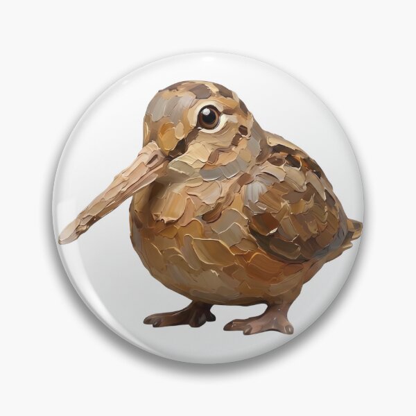 Item preview, American Woodcock Oil Painting Style Figurine designed and sold by PawsInBloom.
