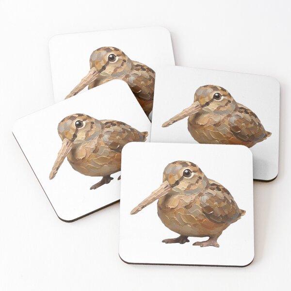 Item preview, American Woodcock Oil Painting Style Figurine designed and sold by PawsInBloom.