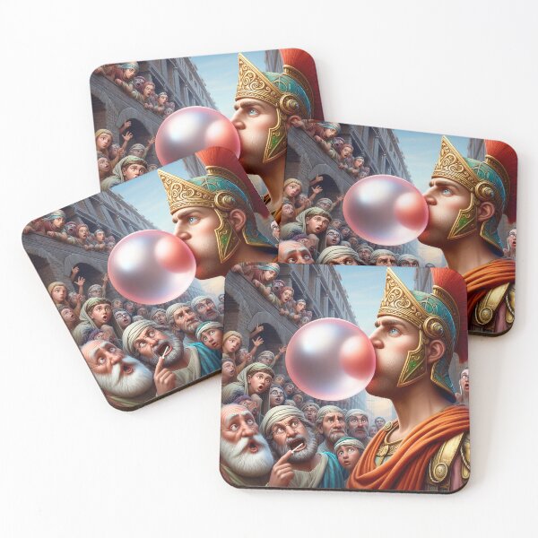 Item preview, Alexander the Gum — Conqueror of Bubbles designed and sold by FlatlineArtCo.