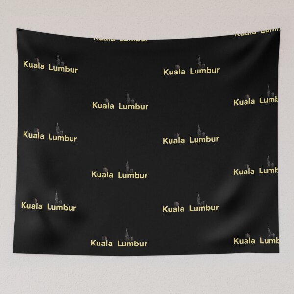 Item preview, Kuala Lumpur Skyline Modern Gold Typography Art designed and sold by artlife4.
