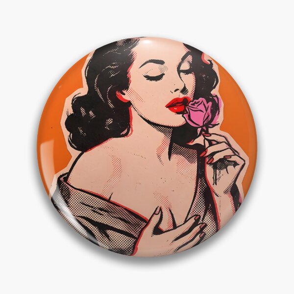 Item preview, Vintage PinUp - The Smell Of A Rose designed and sold by AiFantasticArt.