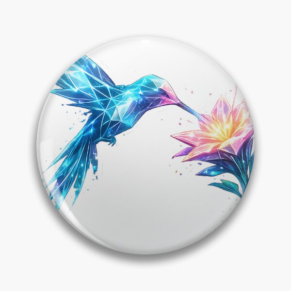 Item preview, Solarpunk Cyber-Hummingbird designed and sold by Verdanova Lab.