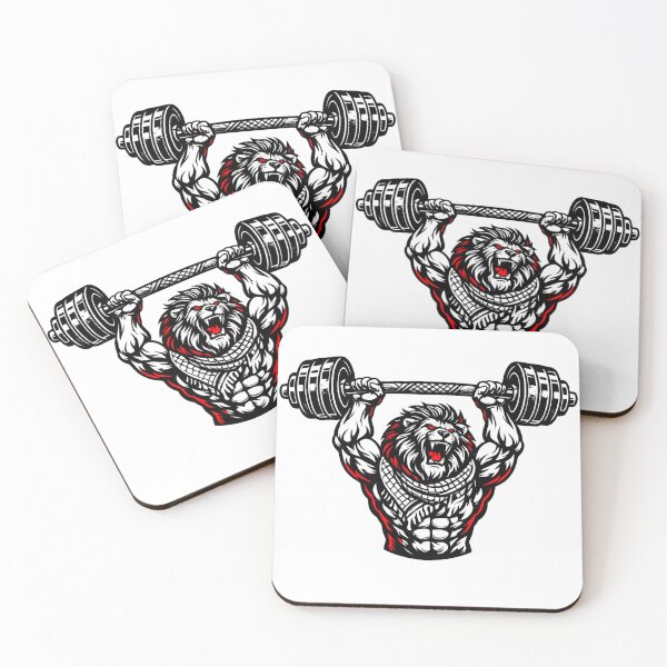 Item preview, Keffiyeh Lion Powerlifter – Arab Gym Sticker Strength Pride designed and sold by asmaqa.