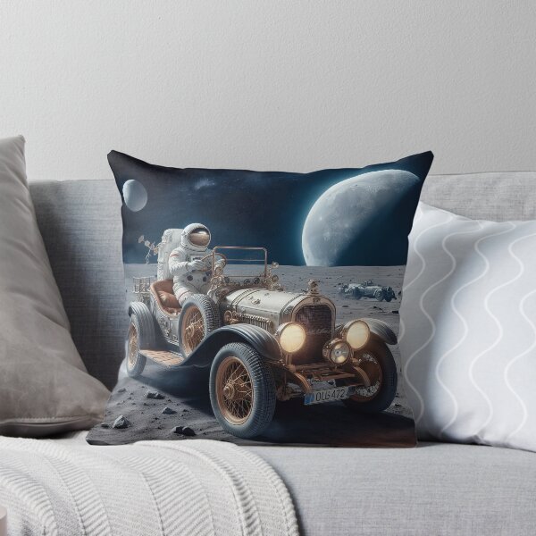 Item preview, Moon Cruise — Vintage Drive Across the Lunar Surface designed and sold by FlatlineArtCo.