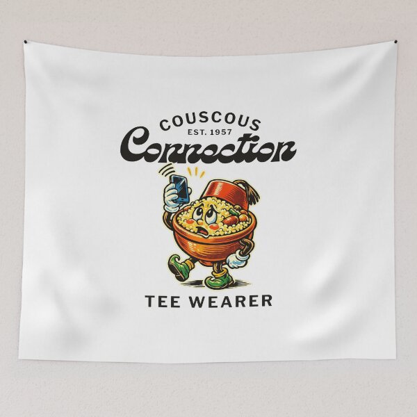 Item preview, Tunisia : couscous connection tee wearer designed and sold by Peerless-Prime.