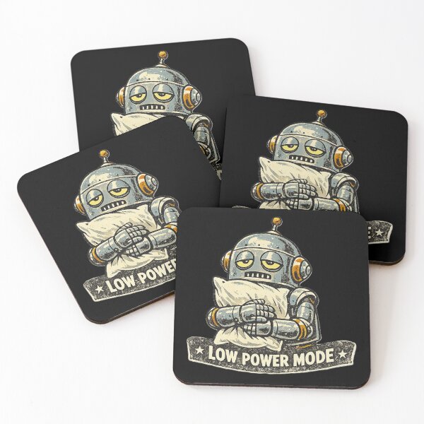 Item preview, Retro Robot Low Power Mode – Funny Tired Robot Vintage 1950s Sci-Fi | Funny Sleepy Retro Robot designed and sold by Rude Bot.