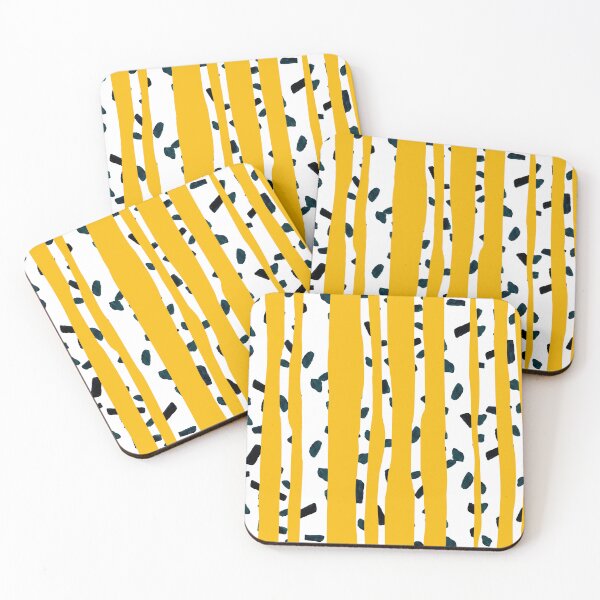 Item preview, Birch on Yellow designed and sold by ArtyFridgees.