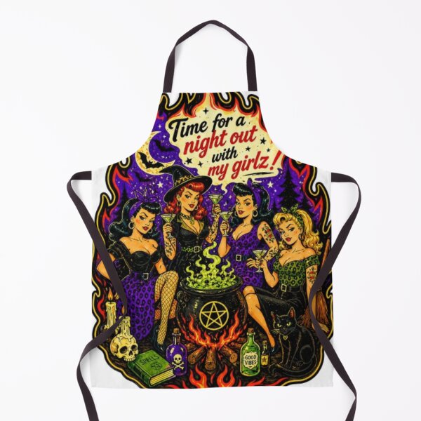 Item preview, Witchy Girls Night Out – Vintage Pin-Up Coven Party designed and sold by Rebel Femme Studio.