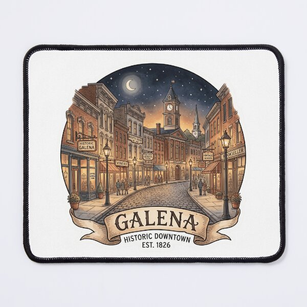 Item preview, galena illinois usa sticker designed and sold by designerr23 ⭐⭐⭐⭐⭐.