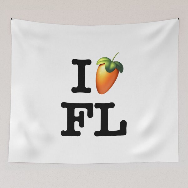 Item preview, I Love FL Studio Producer Black Design designed and sold by 808Garments.