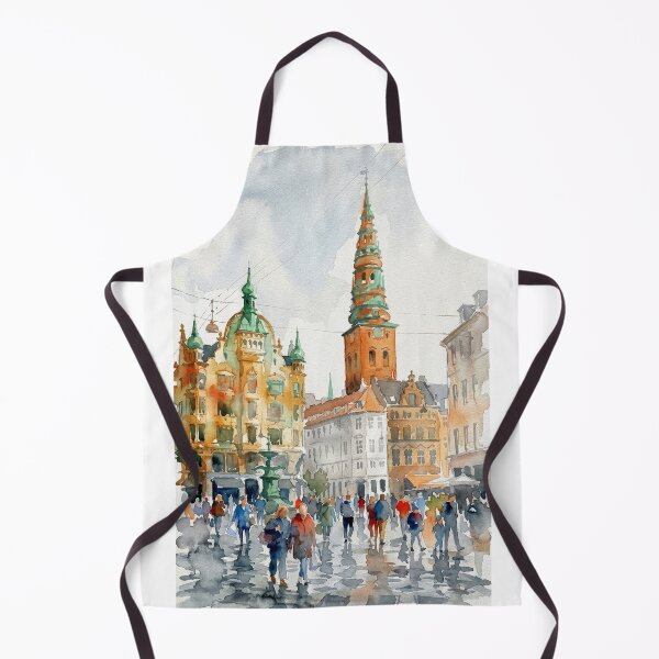 Item preview, Copenhagen Amagertorv Watercolor designed and sold by caracatita75.