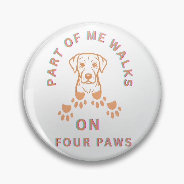 Item preview, Part of me walks on four paws designed and sold by Retriever Dog Tribe.