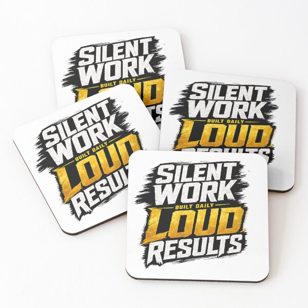 Item preview, Silent Work Loud Results PNG Built Daily Quote Design Motivational Typography Gym Shirt Graphic Streetwear Design  designed and sold by Otmeks.