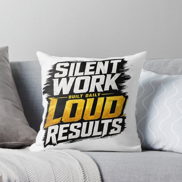 Item preview, Silent Work Loud Results PNG Built Daily Quote Design Motivational Typography Gym Shirt Graphic Streetwear Design  designed and sold by Otmeks.