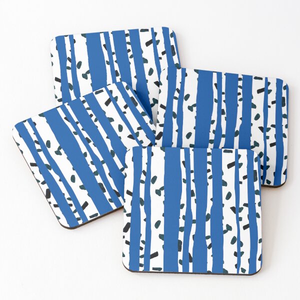 Item preview, Birch on Dark Blue designed and sold by ArtyFridgees.