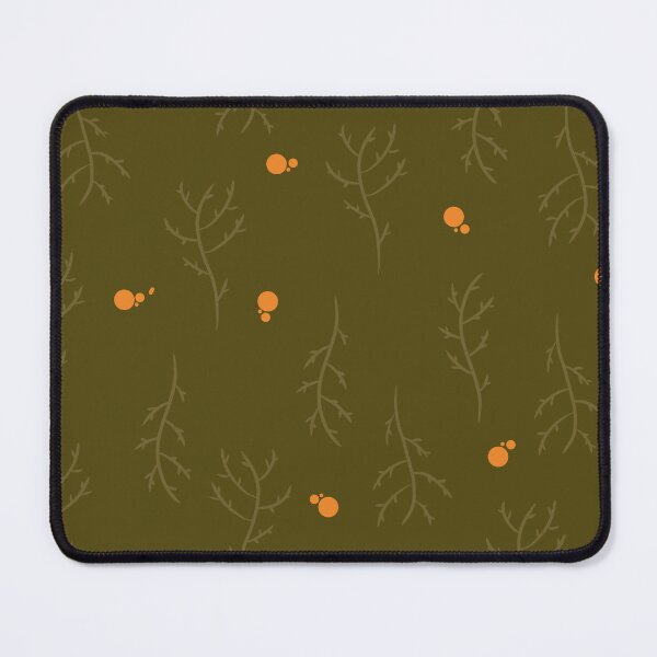 Item preview, Muted Botanical Branches with Floating Orange Orbs/Dots designed and sold by MHArtSpace.