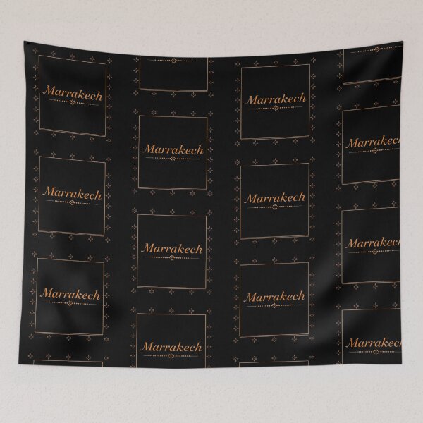 Item preview, Marrakech Ornate Exotic Typography Modern Art designed and sold by artlife4.