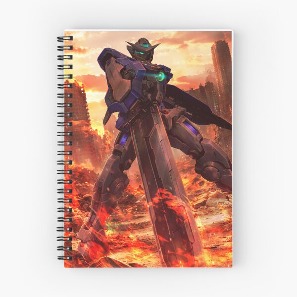 Item preview, GN-001 Gundam Exia artwork ink illustration full colour on fire designed and sold by sabartgunpla.