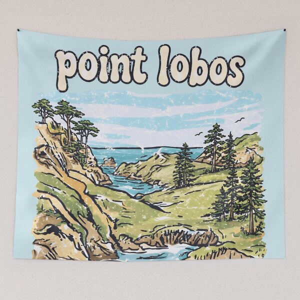 Item preview, Point Lobos Park California Landscape Cute Sea Otter designed and sold by HowToCanadian.
