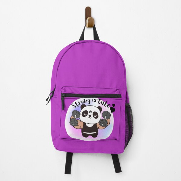 Item preview, Strong is Cute Panda Gym Workout Design, Cute Fitness Motivation Quote T-Shirt designed and sold by Palette _Vibes.