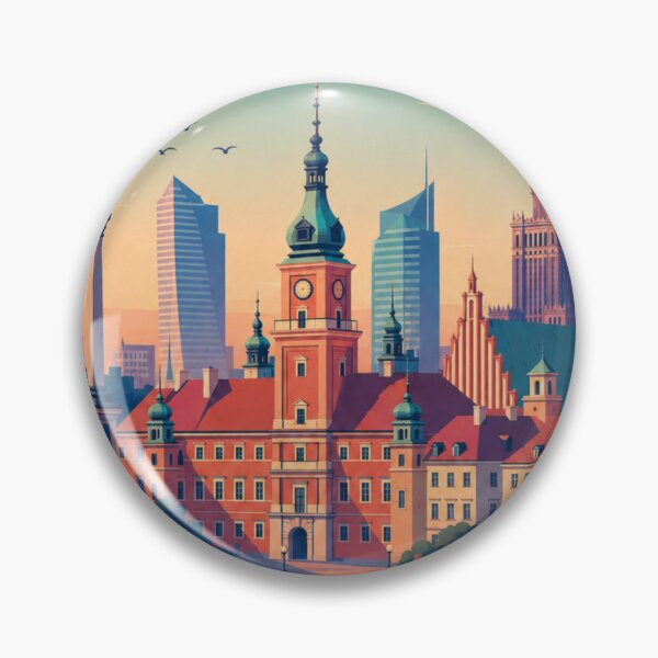 Item preview, Warsaw Poland Travel Poster  designed and sold by MatthewHeights.