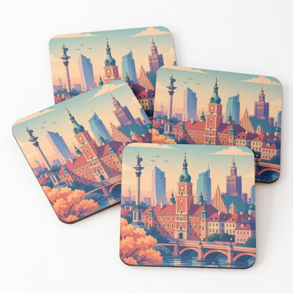 Item preview, Warsaw Poland Travel Poster  designed and sold by MatthewHeights.