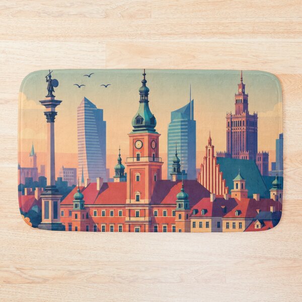 Item preview, Warsaw Poland Travel Poster  designed and sold by MatthewHeights.