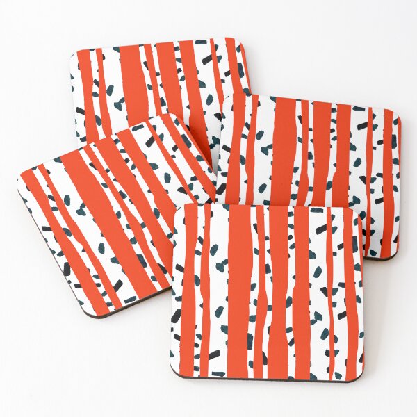 Item preview, Birch on Red designed and sold by ArtyFridgees.