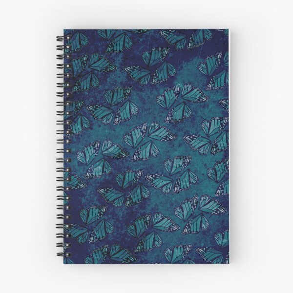 Item preview, Dark Blue Turquoise Monarch Wings Mosaic designed and sold by jocelynsart.