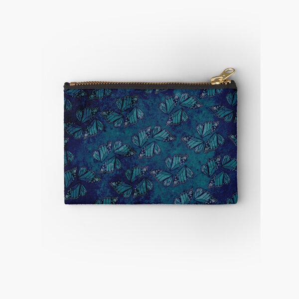Item preview, Dark Blue Turquoise Monarch Wings Mosaic designed and sold by jocelynsart.