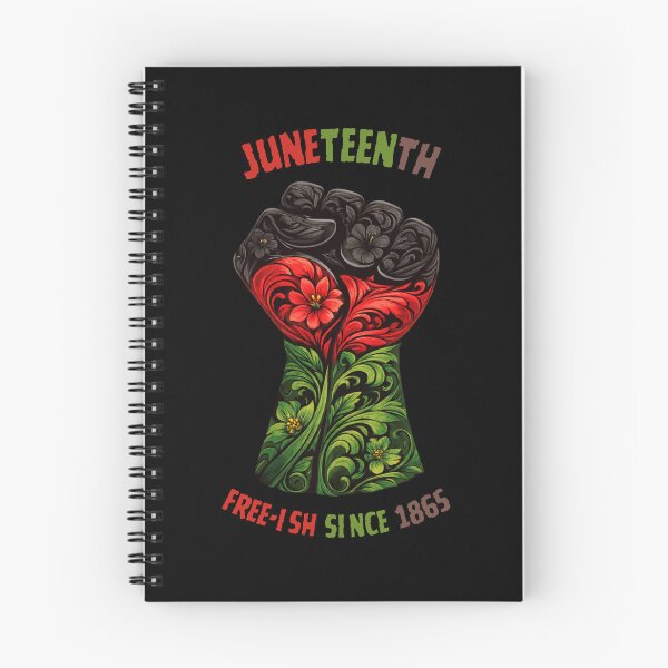 Item preview, Juneteenth Floral Fist Freedom designed and sold by CyrilloArt.