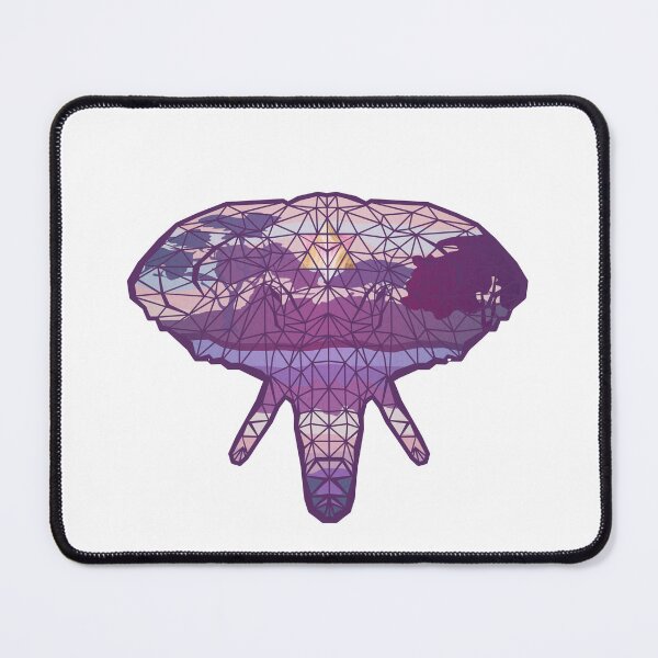 Item preview, Geometric elephant Spiritual Animal Design Dark Background designed and sold by ART-J-JAKE Wear.