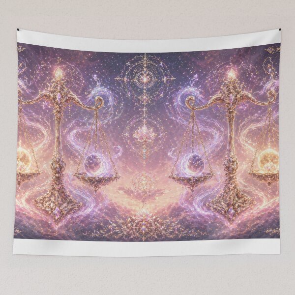 Item preview, Majestic twin Libra art designed and sold by LiuTiuuu.