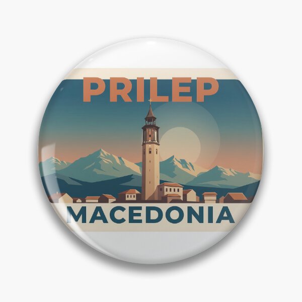 Item preview, Prilep Macedonia Vintage Travel Poster designed and sold by FlatlineArtCo.