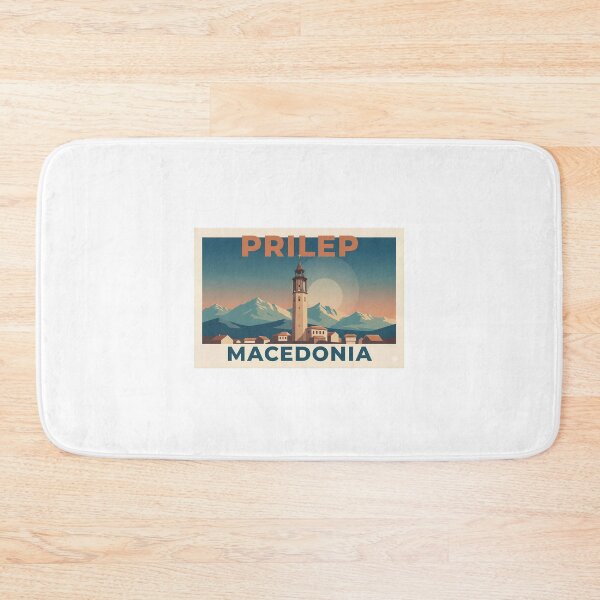 Item preview, Prilep Macedonia Vintage Travel Poster designed and sold by FlatlineArtCo.